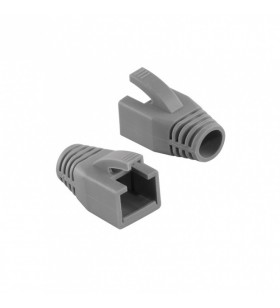 Modular rj45 plug cable boot 8mm grey, 50pcs "mp0035"