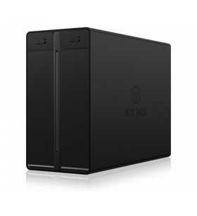 Icybox ib-rd3662-c31 icybox external raid 2x3,5 hdd case usb 3.1 type-c, black