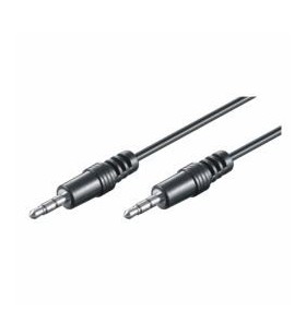 3.5mm connect 5.0m hq bk/cable m/m 3pin stereo