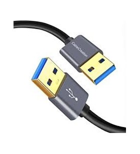 Usb 3.0 adapter a/f to b/m 5p/5 pack blue gold plated