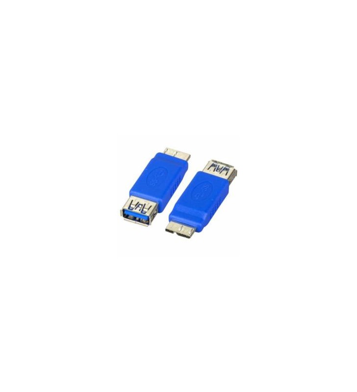 Usb 3.0 adapter a/f micro b/m/5 pack blue gold plated