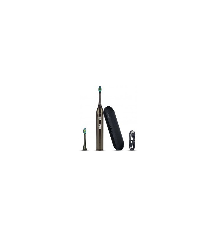 Mediatech mt6510 sonic waveclean - sonic toothbrush with 2 dupont heads equipped, box, battery