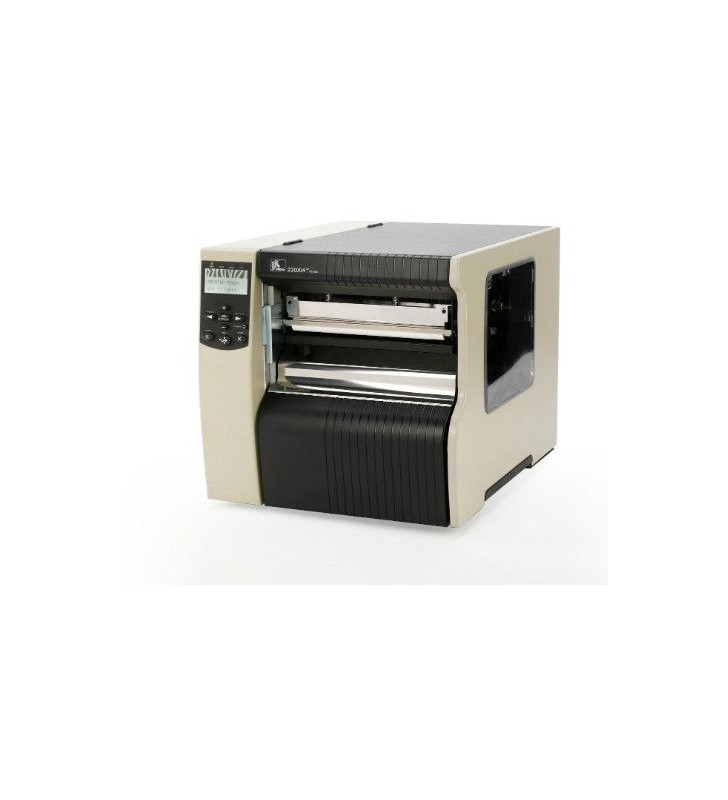 Tt printer 220xi4 203dpi, euro/ uk cord, swiss 721 font, serial, parallel, usb, int 10/100, cutter with catch tray, bifold medi