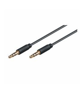 3.5mm connect 3.0m bk cu/cable m/m 3pin stereo gold
