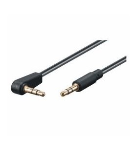 3.5mm connect 0.5m bk cu 90/cable m/m 3pin stereo gold