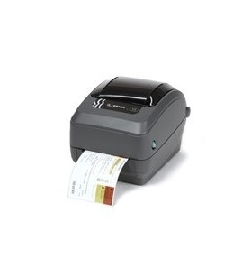 Tt printer gx430t 300dpi, eu and uk cords, epl2, zpl ii, usb, serial, ethernet, cutter - liner and tag