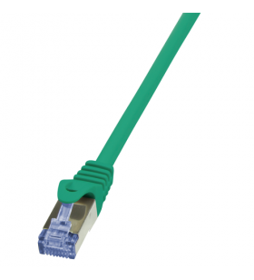 Logilink cq3015s logilink - patch cablu cat.6a 10g s/ftp pimf primeline 0,25m verde
