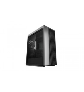 Carcasa deepcool middle-tower atx, 1* 120mm fan (inclus), tempered glass, panouri laterale magnetice, vga card holder, fan hub,