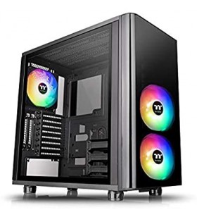 Thermaltake view 31 tempered glass argb mid-tower case, ca-1h8-00m1wn-02