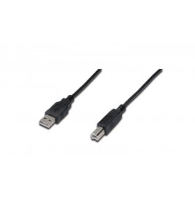 Digitus usb 2.0 connection cable, type a - b m/m, 3.0m, usb 2.0 conform, bl