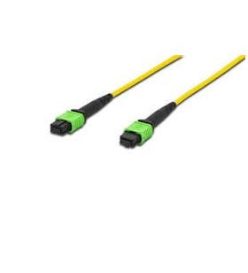 Fiber optic patchcord os2 1m/j:yellow h:green singlem 09/125