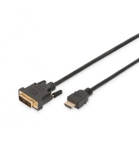 Asm ak-330300-100-s assmann hdmi 1.3 standard adapter cable hdmi a m (plug)/dvi-d(18+1) m (plug) 10m