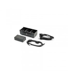3 slot battery charger zq600, qln and zq500 series includes power supply and uk power cord