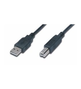 5m usb 2.0 a to b cable - m/m/black