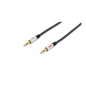 Ednet audio cable stereo 3.5mm/m/m 15m ccs shielded