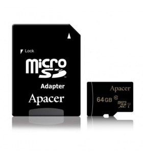 Apacer ap64gmcsx10u1-r apacer memory card micro sdhc/sdxc 64gb class 10 uhs-i