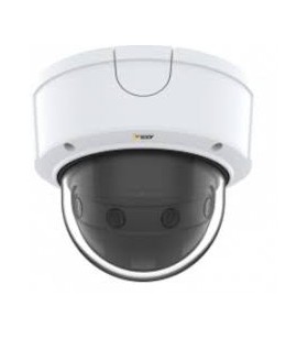 P3807-pve, fixed dome ip camera, 180 panoramic coverage, up to 30 fps in 8.3 mp resolution, lightfinder and forensic wdr, zipstream, white