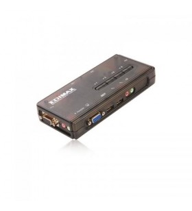 Edimax ek-uak4 edimax switch cu 4 porturi usb kvm, set de 4 cabluri