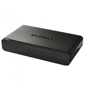 Edimax es-3308p edimax 8 port fast ethernet switch, desktop compact, 10/100mbps, black