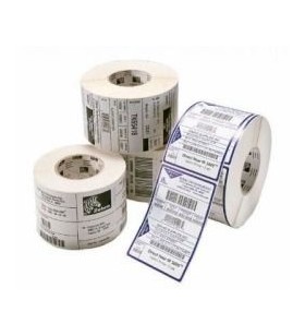 Label, polyester, 76.2mmx76.2mm thermal transfer, z-ultimate 3000t white, permanent adhesive, 25mm core