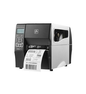 Dt printer zt230 203 dpi, euro and uk cord, serial, usb, int 10/100, liner take up w/ peel