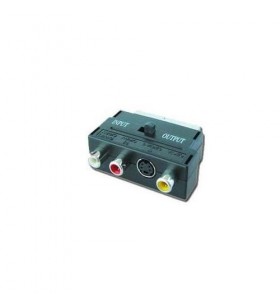 Gembird ccv-4415 gembird adapter scart plug to 3 rca jacks and 1 s-video jack with switch