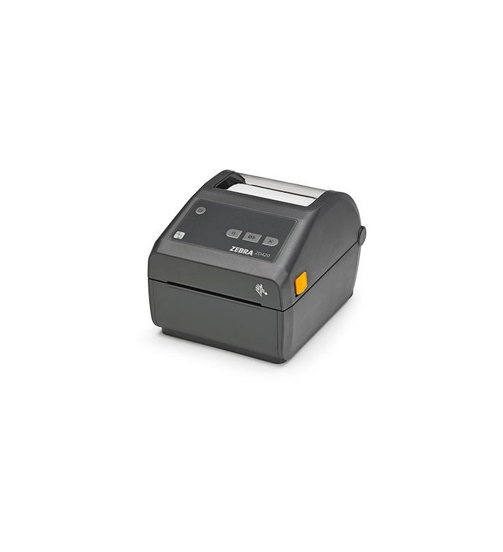 Dt printer zd420 standard ezpl, 203 dpi, eu and uk cords, usb, usb host, modular connectivity slot, 802.11, bt row