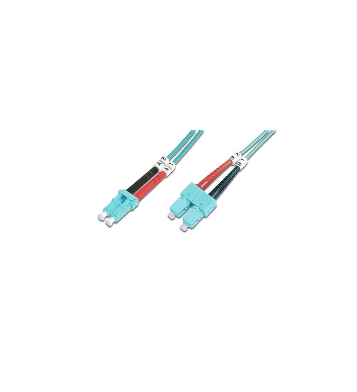 Digitus fiber optic multimode patch cord, om 3, lc / sc