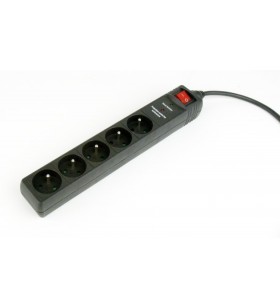 Surge protector, 5 french sockets, 3 m, black "spf5-c-10"