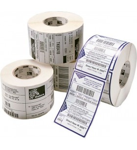 Label, paper, 100x100mm thermal transfer, z-perform 1000t, uncoated, permanent adhesive, 76mm core