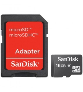 Sandisk sdsdqm-016g-b35a sandisk micro sdhc card 16gb + adaptor