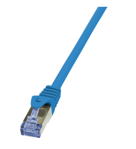 Logilink cq3016s logilink - patch cablu cat.6a 10g s/ftp pimf primeline 0,25m albastru