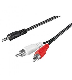 Techly 907545 techly cablu audio stereo jack 3.5mm to 2x rca m/m 3m