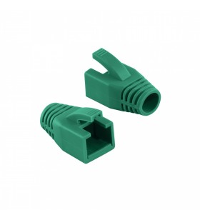 Modular rj45 plug cable boot 8mm green, 50pcs "mp0035g"