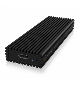 Icybox ib-1816m-c31 icybox external enclosure for m.2 nvme ssd, usb 3.1 type-c, black