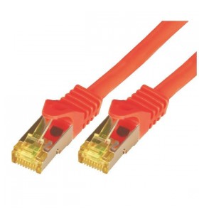 Cat7 s-ftp-pimf-lszh-10.0m-red/raw cable-26/7-rj45-4p-600mhz