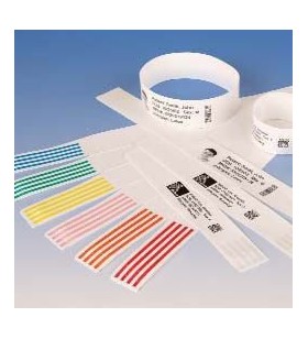 Wristband, polypropylene, 1x11in (25.4x279.4mm) direct thermal, z-band direct, adhesive closure, 3in (76.2mm) core, 450/roll, 6/