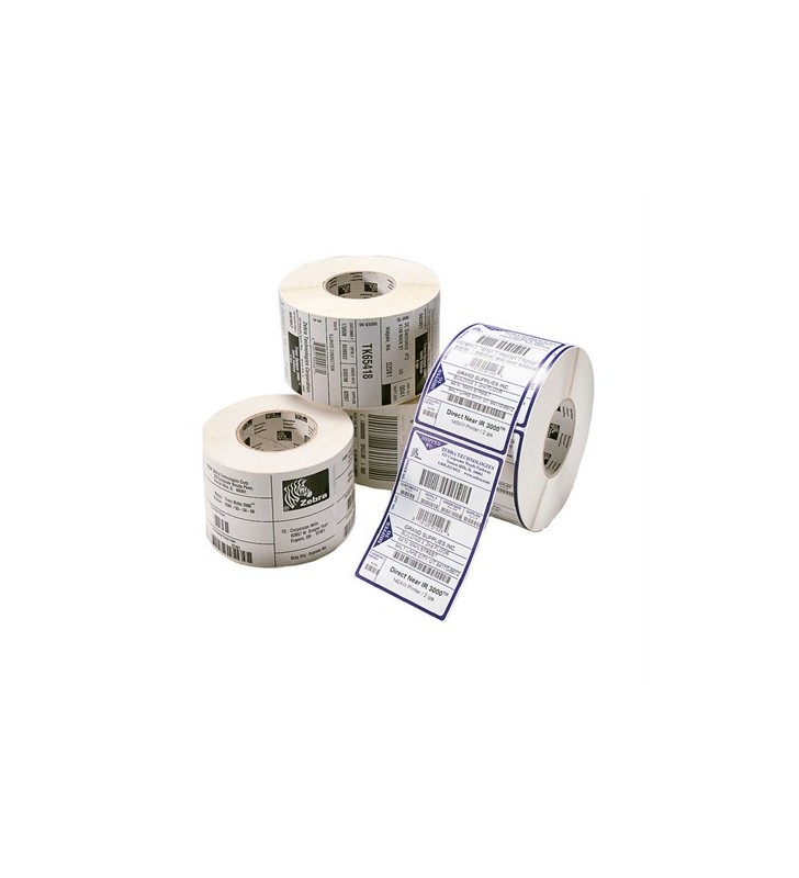 Label, paper, 64x25mm thermal transfer, z-select 2000t, coated, permanent adhesive, 76mm core
