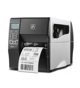 Tt printer zt230 300 dpi, euro and uk cord, serial, usb, int 10/100, peel