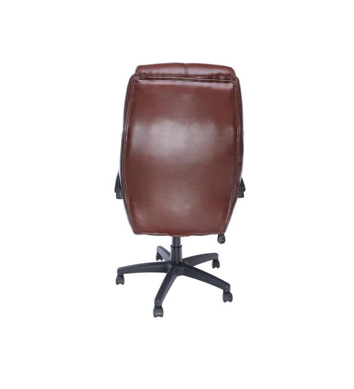 Scaun office spacer imitatie piele, brown, inaltime ajustabila, greutate max. 120kg, dimensiuni 75*66*111~119cm "sp-oc-br168"
