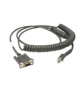 Cable rs232 db9 2.8m coiled/true converter
