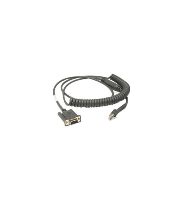 Cable rs232 db9 2.8m coiled/true converter