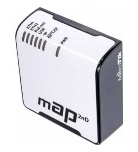 Mikrotik mt rbmap2nd map routeros l4 64mb ram 2xlan poe in & poe out 802.11b/g/n