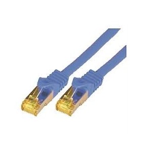 Cat7 s-ftp-pimf-lszh-1.00m-blu/raw cable-26/7-rj45-4p-600mhz