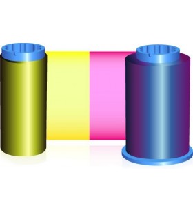 Ribbon, zebra i series, color-ymcko with cleaning roller, 330 images, 330i/430i