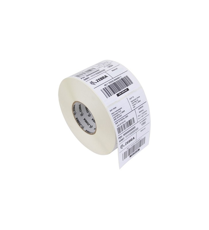 Label, paper, 50.8x50.8mm direct thermal, z-select 2000d, coated, permanent adhesive, 19mm core, black mark