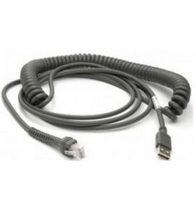 Cable, usb, type a, enhanced, coiled, power off terminal, 5 meters