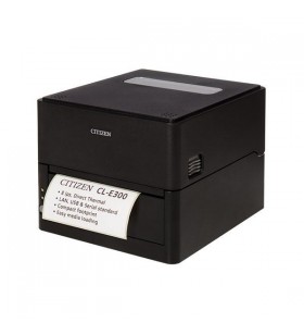 Cl-e300 printer lan usb serial/black en pwr 300dpi dt 5in in