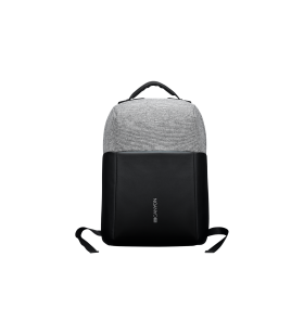 Anti-theft backpack for 15.6"-17" laptop, material 900d glued polyester and 600d polyester, black/dark gray, usb cable length0.6