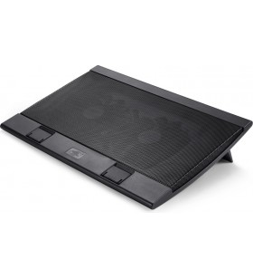 Stand deepcool notebook 15.6", sita metal, 2 x fan 14cm, 4 x port usb, design anti-alunecare, buton control viteza fan, black,